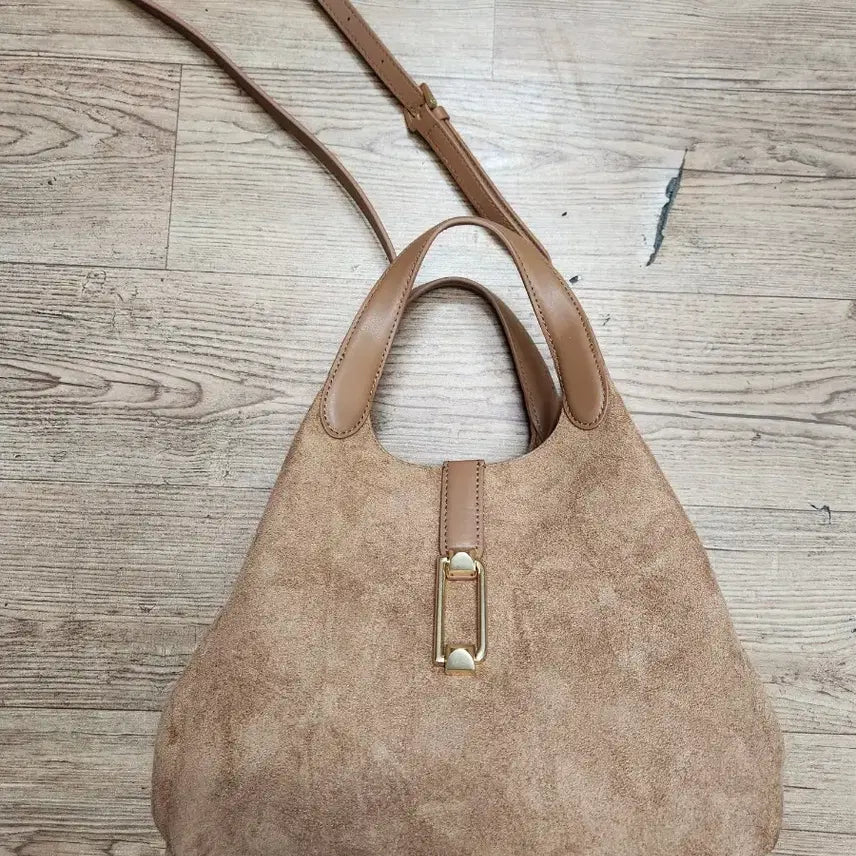 [BUNJANG] Daks Leather Suede Tote Bag / 닥스가죽스웨이드가방
