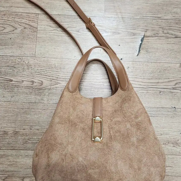[BUNJANG] Daks Leather Suede Tote Bag / 닥스가죽스웨이드가방