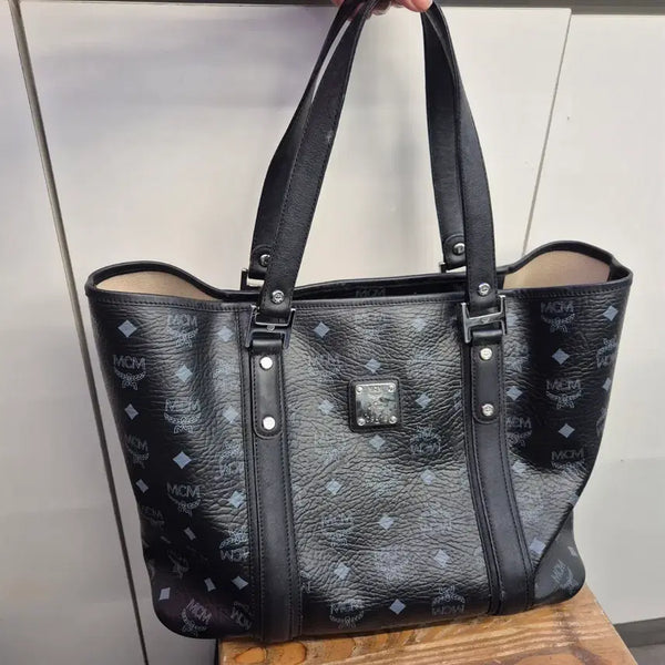 [BUNJANG] MCM Visetos Tote Bag Black / MCM 비세토스 토트백 블랙