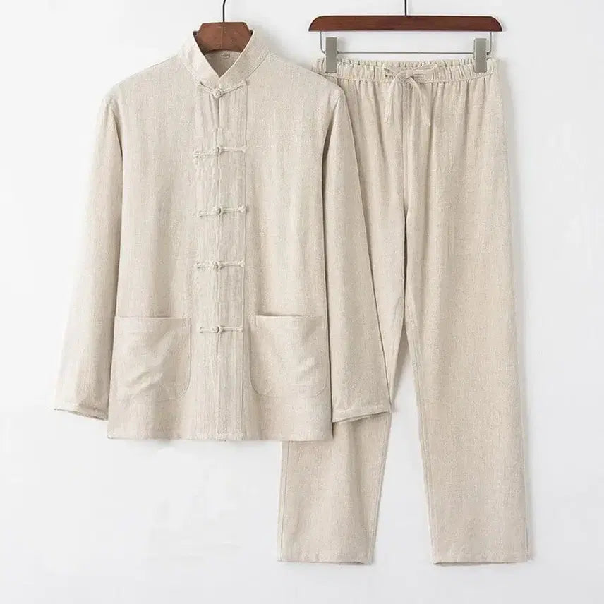 [BUNJANG] Men's Summer Linen Modern Hanbok Set Casual Traditional / 남성 여름 개량한복 세트 린넨 전통 캐주얼