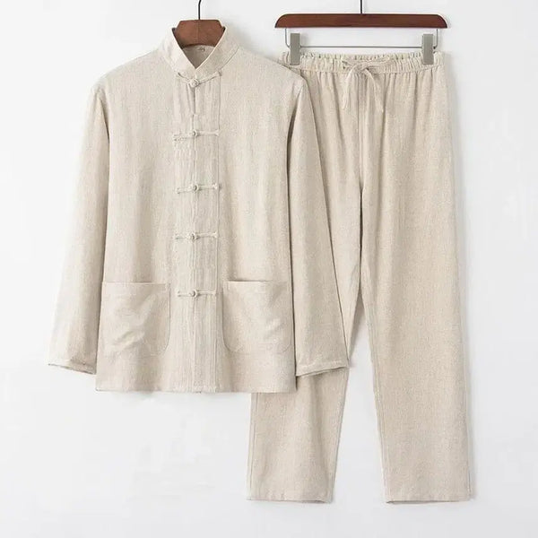[BUNJANG] Men's Summer Linen Modern Hanbok Set Casual Traditional / 남성 여름 개량한복 세트 린넨 전통 캐주얼