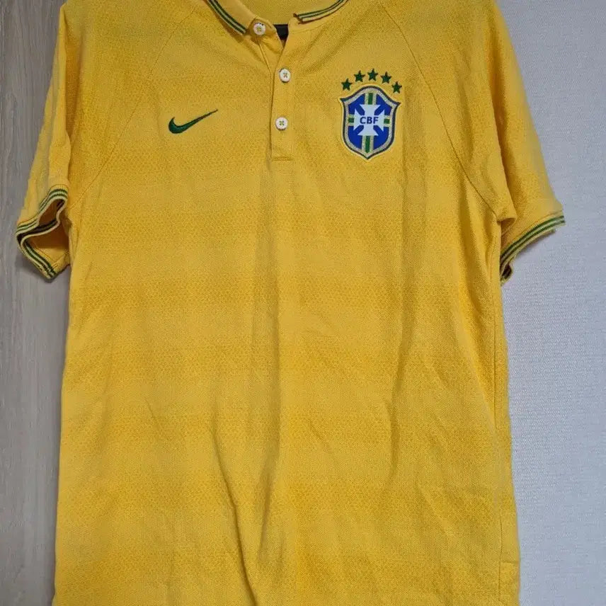[BUNJANG] Nike Brazil Short Sleeve Polo T-Shirt Size 100 / 나이키 정품 브라질 반팔 카라티 100사이즈 판매합니다