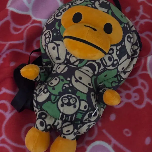 [BUNJANG] BAPE Baby Milo Backpack Bag Green / 베이프 베이비 마일로 백팩 가방 그린