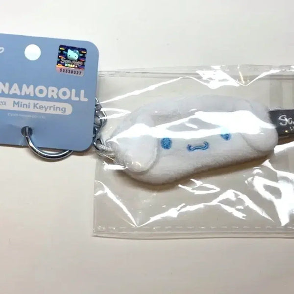 [BUNJANG] Sanrio Cinnamoroll Mini Sleeping Mask Keyring / 미개봉 시나모롤 미니 안대 키링 룩업 소품 인형옷