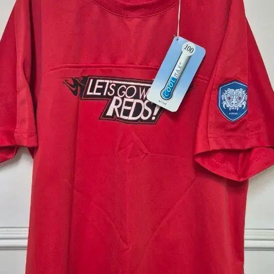 [BUNJANG] Red Cheerleader Uniform 'LET'S GO REDS!' - Size 100 / 레드 응원복 100