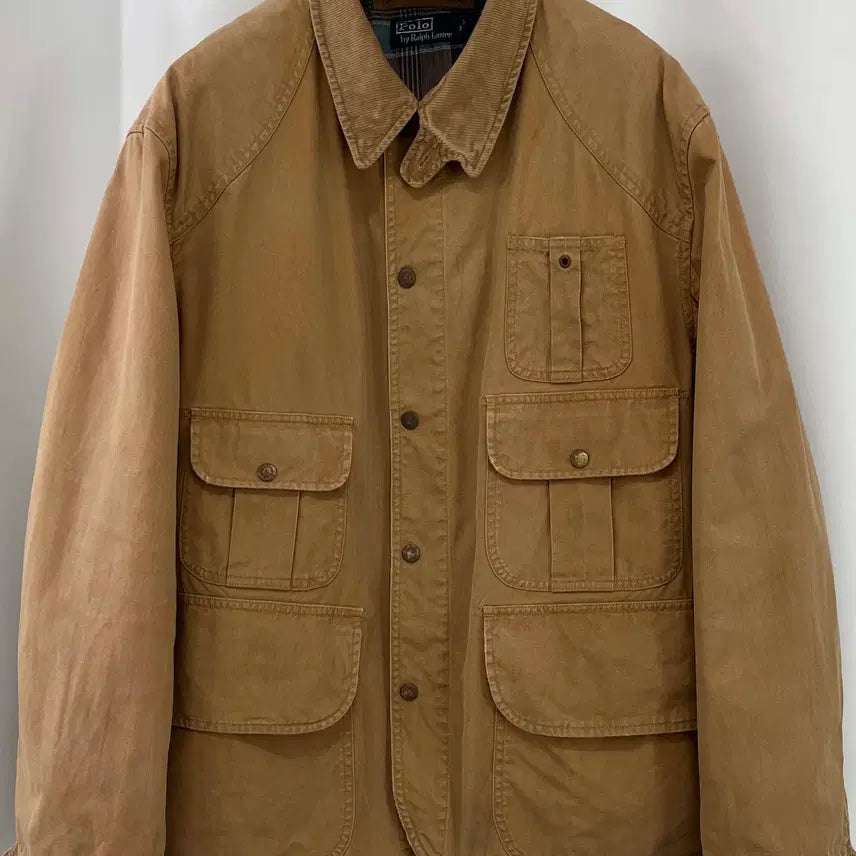 [BUNJANG] Polo Ralph Lauren Fisherman Hunting Mohawk Roughout Corduroy Utility Jacket / 폴로 랄프로렌 피셔맨 헌팅 모호크 러프아웃 코듀로이 유틸리티 자켓