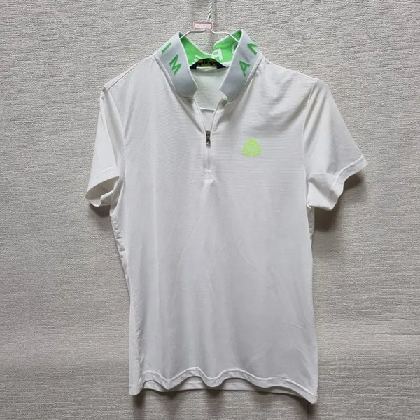 [BUNJANG] White Short Sleeve Polo Shirt / 자146 반팔 카라티셔츠