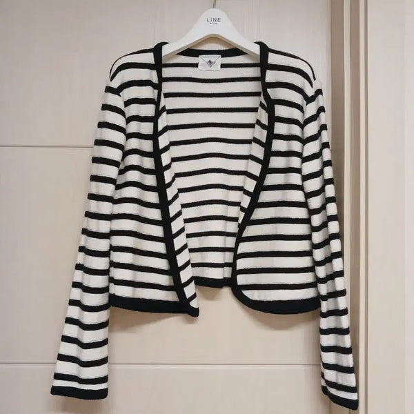 [BUNJANG] No-Button Jacket-Style Cardigan / 1회착용) 노버튼 자켓형 가디건