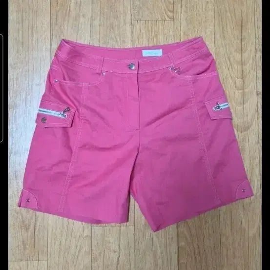 [BUNJANG] Pink Golf Spandex Shorts (28" Waist) / (매장판/새상품급)핑 골프 시원하고 얇은 기능성 핑크색 스판 반바지, 2