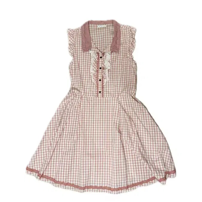 [BUNJANG] axes femme Gingham Check Frill Dress / 엑시즈팜 깅엄체크 프릴 원피스 히메카지 라떼갸루 히메갸루