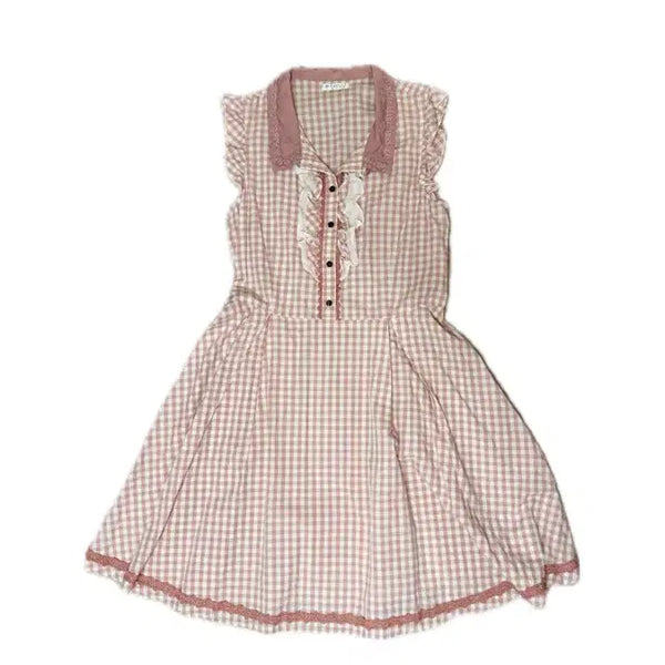 [BUNJANG] axes femme Gingham Check Frill Dress / 엑시즈팜 깅엄체크 프릴 원피스 히메카지 라떼갸루 히메갸루