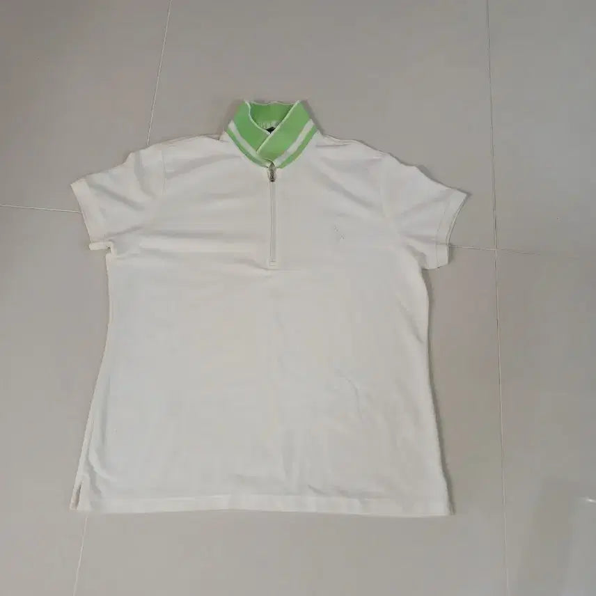 [BUNJANG] Polo Ralph Lauren Women's Short Sleeve Collar T-Shirt White / 폴로 랄프로렌 골프 반팔 카라티 화이트 여성