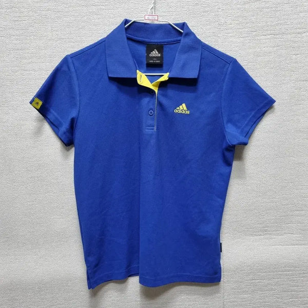 [BUNJANG] Adidas Blue Short Sleeve Polo Shirt / 자154 아디다스 반팔 카라티셔츠