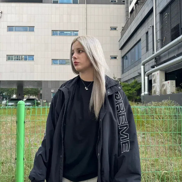 [BUNJANG] Supreme Spellout Embroidered Ripstop Track Jacket XL / 슈프림 스펠아웃 트랙 자켓 xl