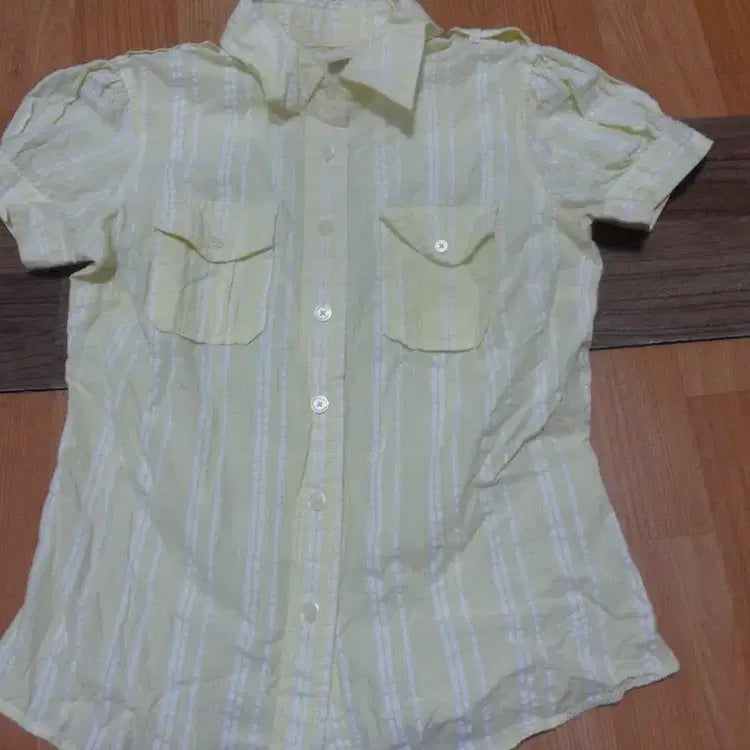 [BUNJANG] Tommy Hilfiger Women's Short Sleeve Blouse / 6천원구제 타미힐피거 여성 반팔 남방 티셔츠 블라우스 4