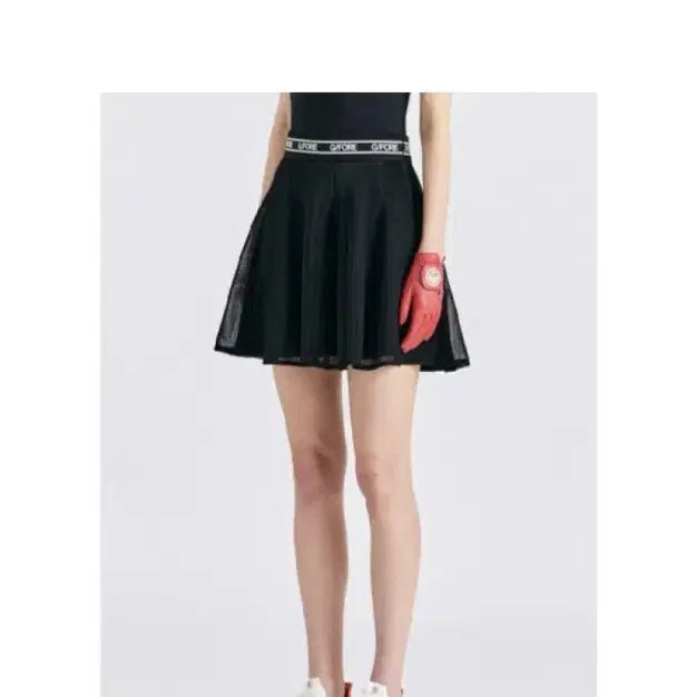 [BUNJANG] G/FORE Black Logo Lightweight Golf Skirt with Ball Cap / 지포어골프치마