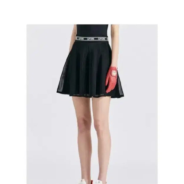 [BUNJANG] G/FORE Black Logo Lightweight Golf Skirt with Ball Cap / 지포어골프치마