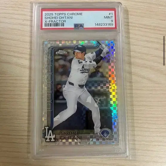 [BUNJANG] Shohei Ohtani 2025 Topps Chrome X-Fractor PSA 9 / 오타니 쇼헤이 2025 탑스크롬 엑스플렉터 PSA9