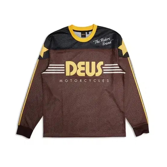 [BUNJANG] Deus Ex Machina Phantasma Moto Jersey Brown Combo / 데우스 판타스마 모토 져지 브라운 콤보