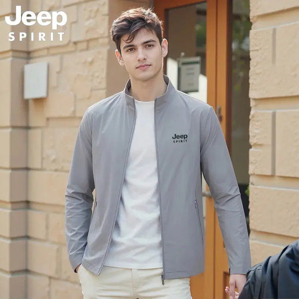 [BUNJANG] JEEP SPIRIT Men's Windbreaker Zip-Up Jacket / JEEP SPIRIT 남성 바람막이 집업 자켓 방풍 아웃도어 데일리룩