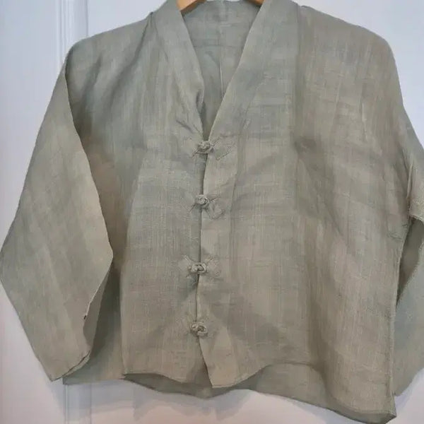 [BUNJANG] Ramie Hanbok Jeogori - Size 52 Chest, 50 Length / 모시 반가슴52 길이50 (새)옷
