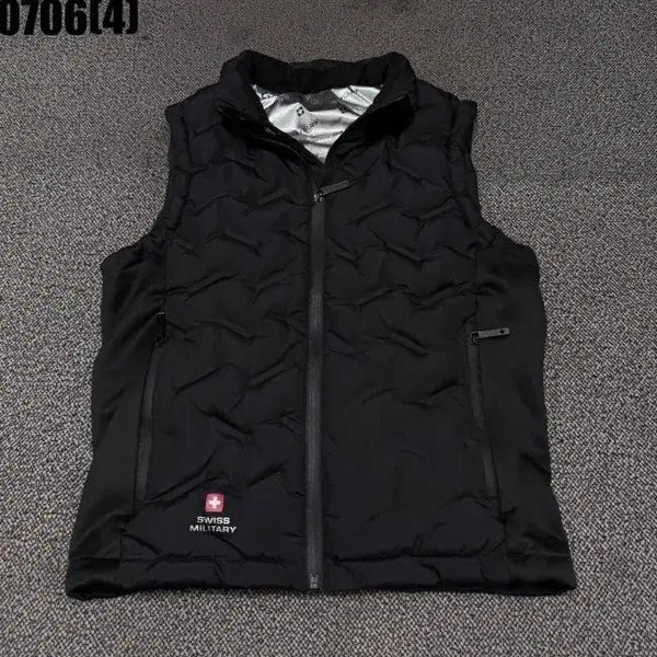 [BUNJANG] Swiss Military Lightweight Padded Vest - Black, Size M / 스위스 밀리터리 경량 패딩 조끼 M 0706
