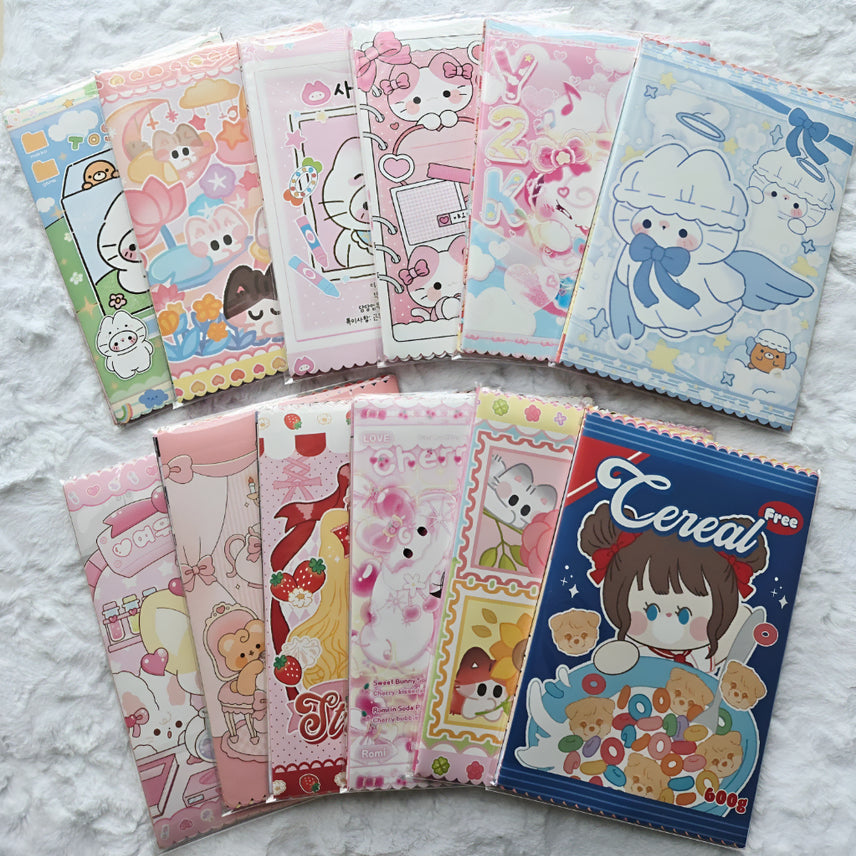 [BUNJANG] Wave Envelope 16-Sheet Set (No Duplicates / 2 Designs) / [이벤트/ 1+1] 물결수봉 16장 세트 (무중복 / 도안2중복선택)