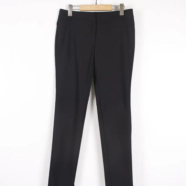 [BUNJANG] LAP Women's Black Cotton Blend Stretch Trousers Size S / LAP 여성 검정 바지 S