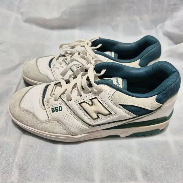 [BUNJANG] New Balance 550 White Green US 7.5 / 뉴발란스 550 화이트 그린 255mm