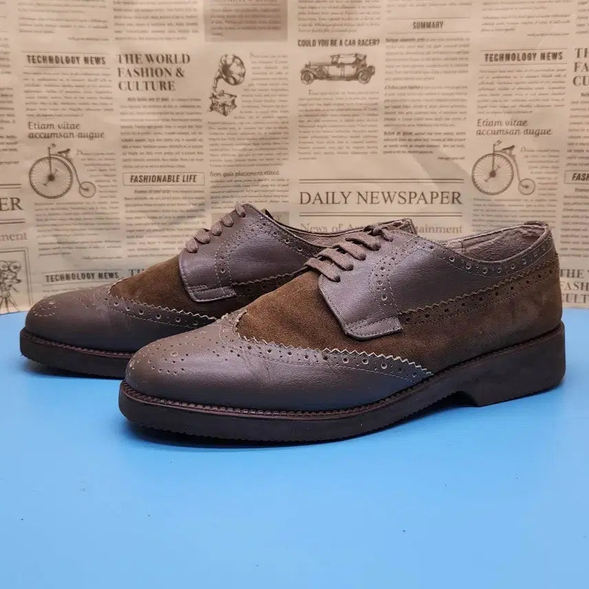 [BUNJANG] Geumgang Men's Wingtip Shoes 270 / 금강 남성 윙팁 구두270