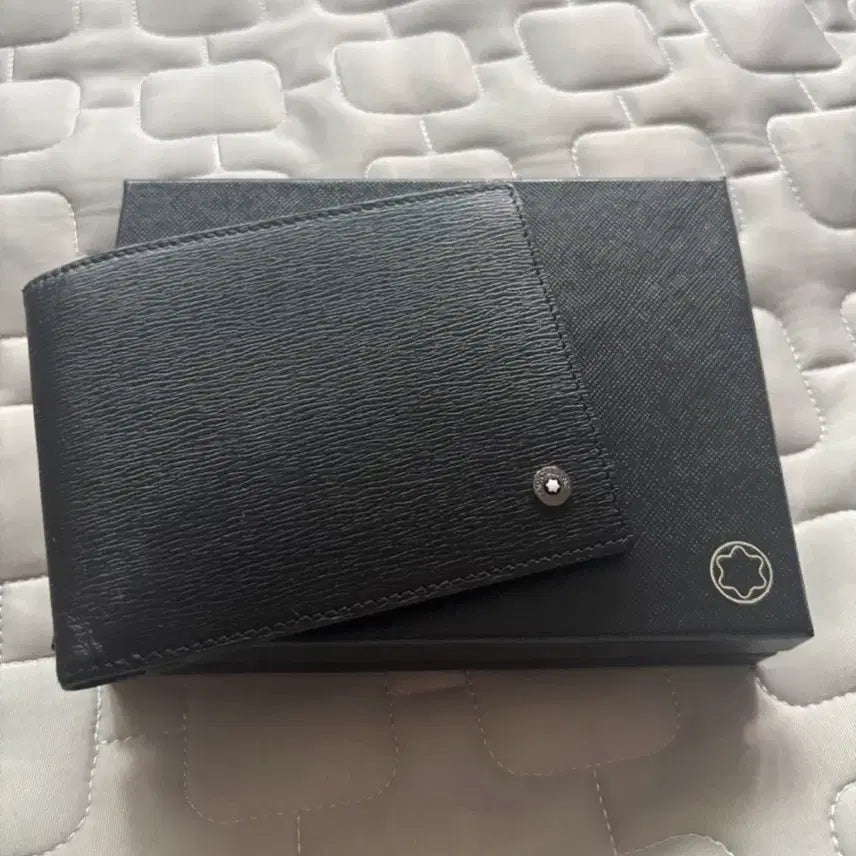 [BUNJANG] Montblanc Bifold Wallet Black Leather / 몽블랑 반지갑 블랙