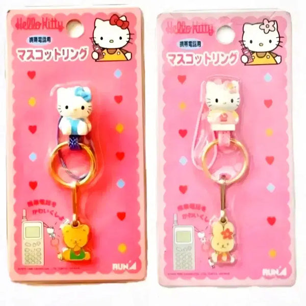 [BUNJANG] Sanrio Hello Kitty 2-Piece Set Cash Strap, Tiny Charm Keychain, Keyholder / 키티2종세트,키티캐시 스트랩, 키티 캐시 타이니참 키링, 키티 키홀더