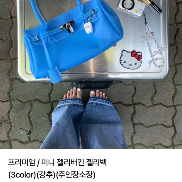[BUNJANG] Jelly Birkin Bag - Blue / 젤리백