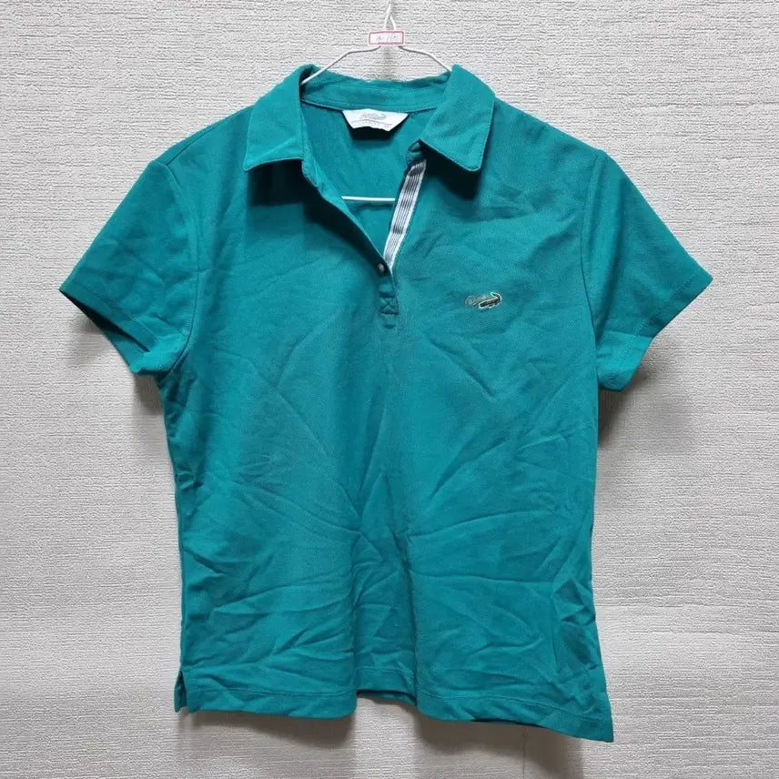 [BUNJANG] Green Croc Logo Short Sleeve Polo Shirt / 자167 반팔 카라티셔츠