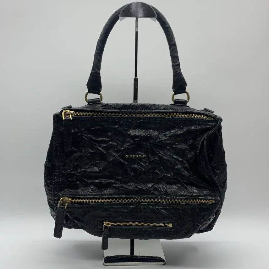 [BUNJANG] Givenchy Pandora Wrinkled Medium 2-Way Shoulder Bag Black / 267002677 지방시 판도라 링클 미디엄 2way 숄더백 블랙