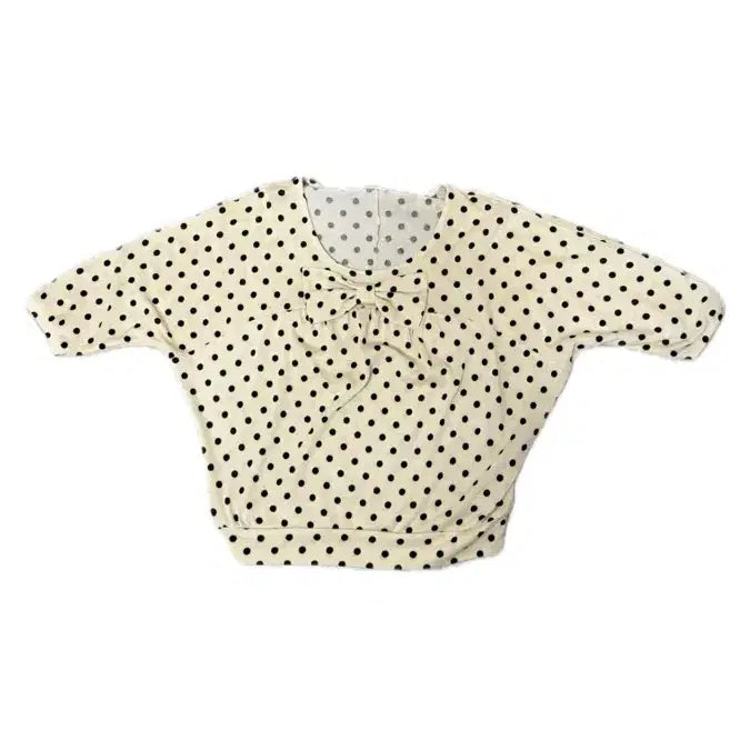 [BUNJANG] Latte Gyaru Dot Ribbon Blouse / 일본 브랜드 일텍 라떼갸루 도트 리본 블라우스 히메갸루 라떼갸루