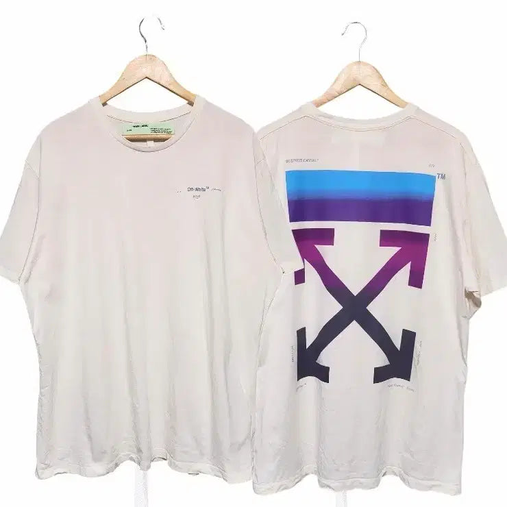 [BUNJANG] Off-White Arrow Back Logo Oversized T-Shirt / 정품 오프화이트 애로우 백로고 오버핏  반팔 M / XL사이즈