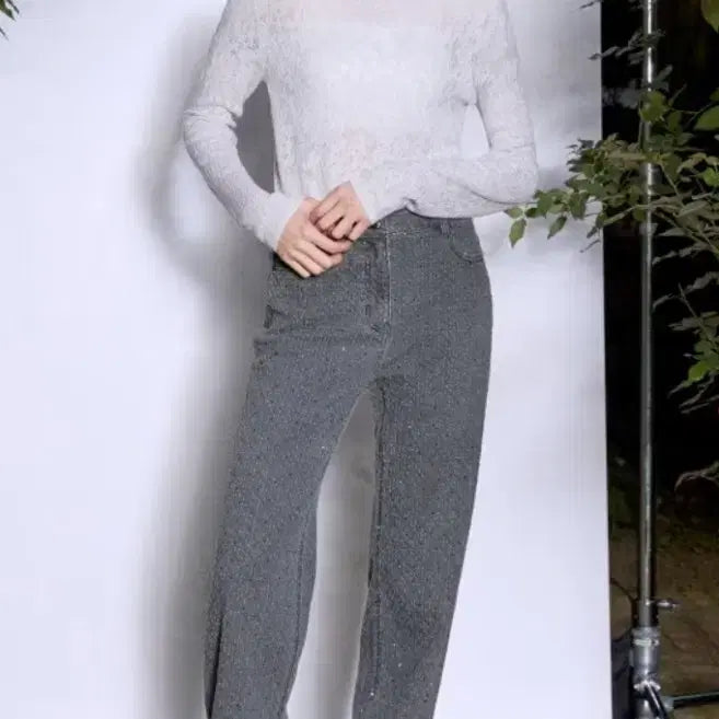 [BUNJANG] Color Garter Jewel Pants (Size 77) / (새상품)칼라거펠트 쥬얼팬츠77