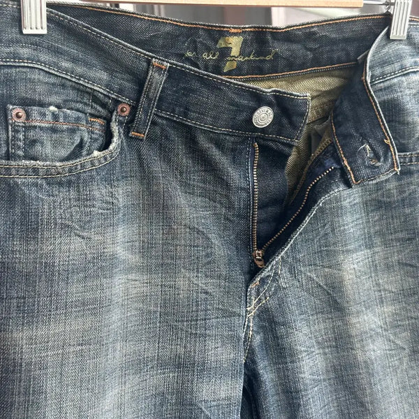 [BUNJANG] 7 For All Mankind Krinkle Washing Red Tab Bootcut Denim (Made in USA) / [Made in USA] 세븐포올맨카인드 크링클 워싱 레드탭 부츠컷 데님