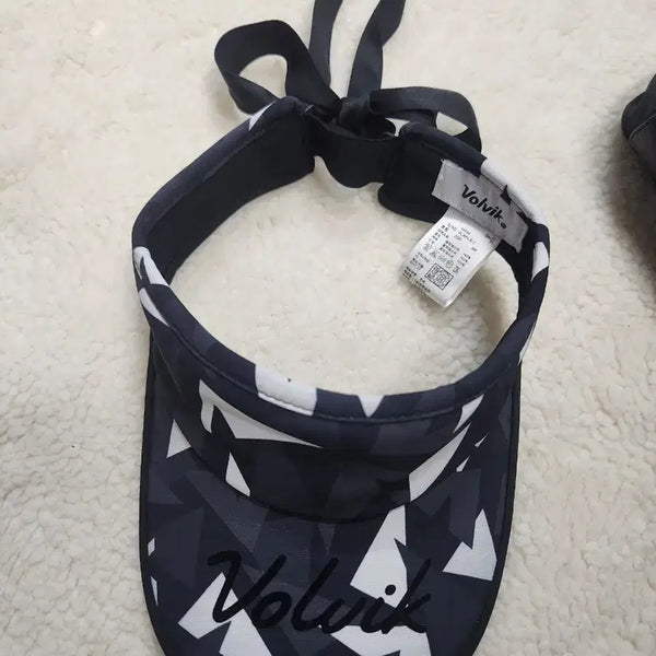 [BUNJANG] Volvik Golf Sun Cap Black Pattern / 볼빅 골프 썬캡 블랙 패턴