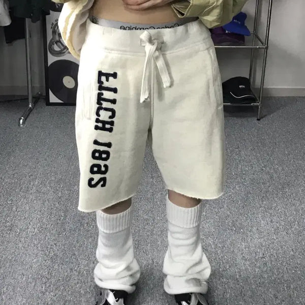 [BUNJANG] Abercrombie & Fitch 1892 Logo Ivory Shorts / 아베크롬비 FITCH 1892 로고 아이보리 반바지
