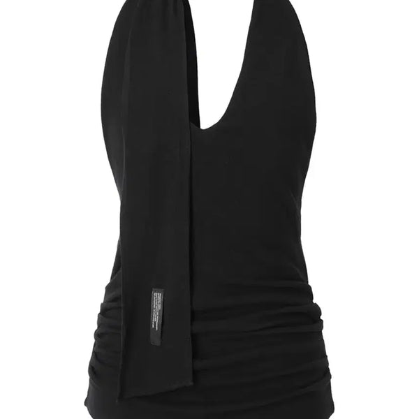 [BUNJANG] Inengi Halter Tie Bustier Top (Black) / 이네기 Halter Tie Bustier Top (black)