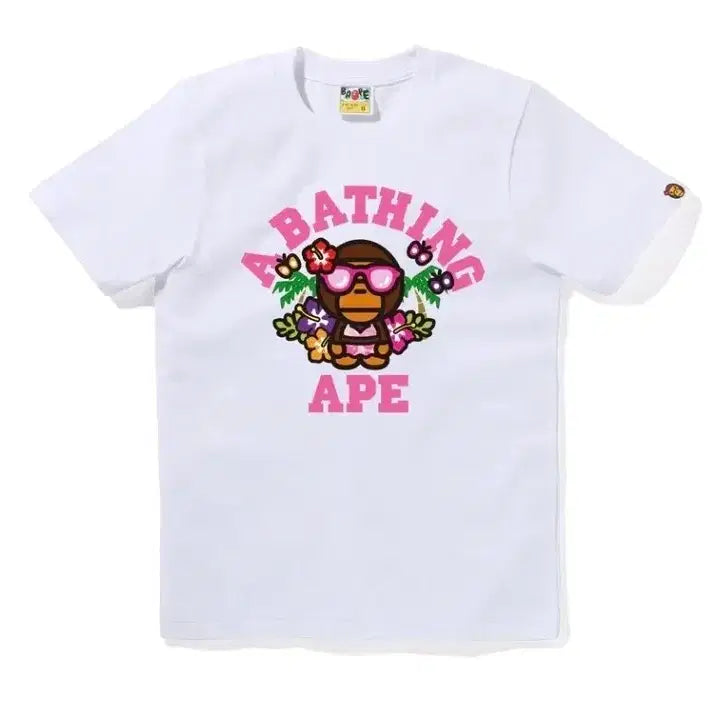 [BUNJANG] Bape Authentic Women's M Lisa College Summer Tee / 베이프 정품 여성용 M 리사 컬리지 썸머 티