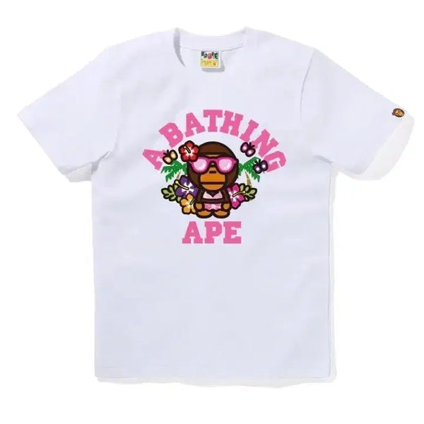 [BUNJANG] Bape Authentic Women's M Lisa College Summer Tee / 베이프 정품 여성용 M 리사 컬리지 썸머 티
