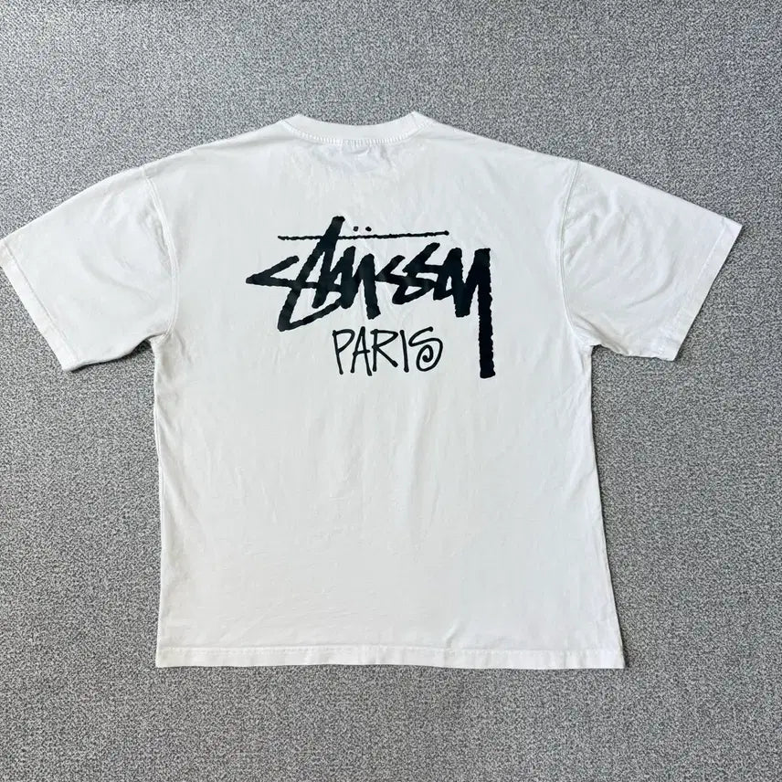 [BUNJANG] Stussy Paris Short Sleeve T-Shirt XL / [정가 12만원] Stussy 스투시 파리 반팔 XL