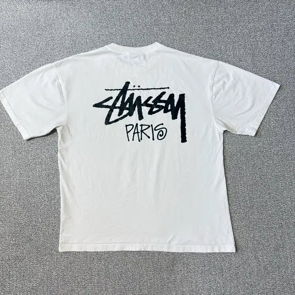 [BUNJANG] Stussy Paris Short Sleeve T-Shirt XL / [정가 12만원] Stussy 스투시 파리 반팔 XL