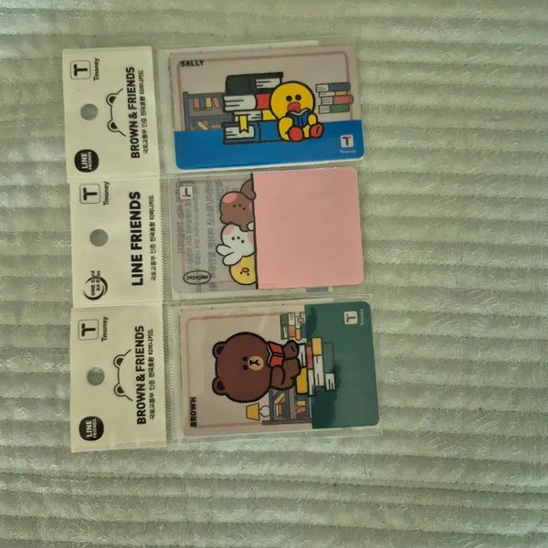 [BUNJANG] Line Friends T-Money Card Brown & Sally / 라인프렌즈 티머니카드 브라운 샐리