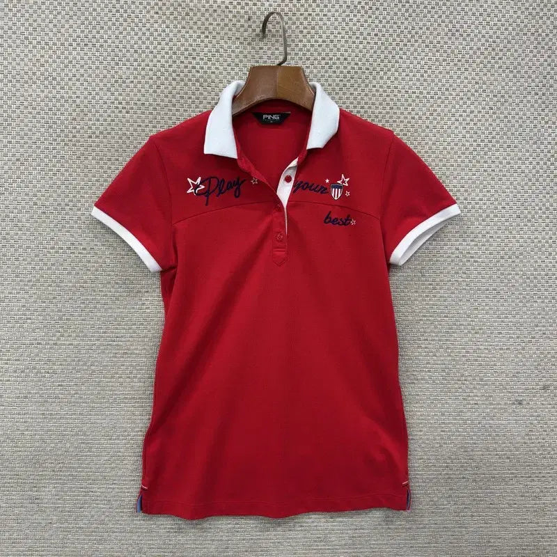 [BUNJANG] PING Golf Short Sleeve Collar T-Shirt Size 90 / PING 골프 반팔카라티 90 D01772