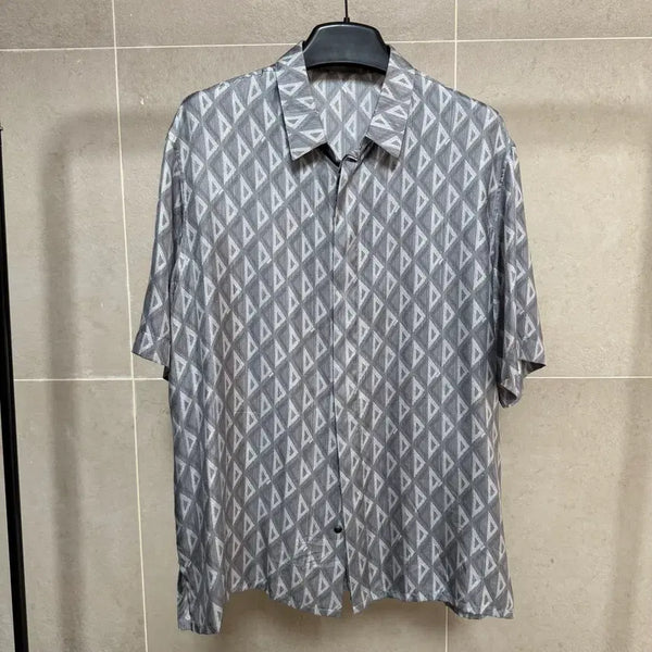 [BUNJANG] Dior Diamond CD Logo Short Sleeve Shirt Size 42 / 디올 다이아몬드 CD로고 반팔 셔츠 42
