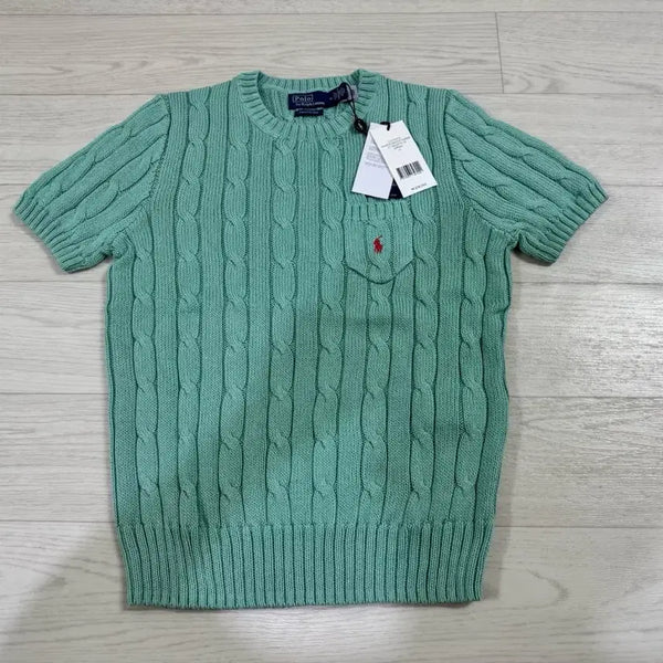 [BUNJANG] Polo Ralph Lauren Cable Knit Sweater Green / 폴로 랄프로렌 케이블 니트 그린